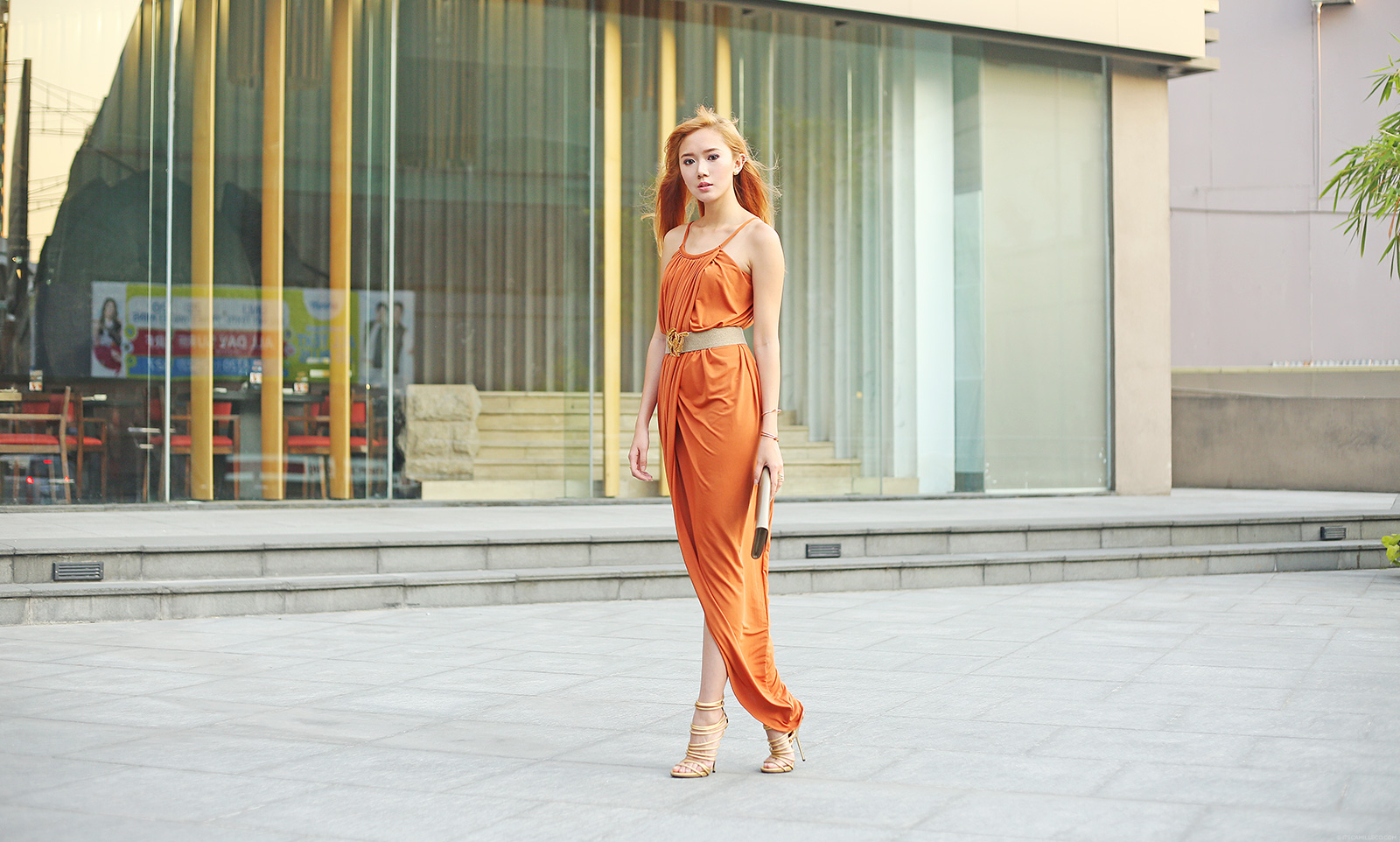 High-slit dress on www.itscamilleco.com