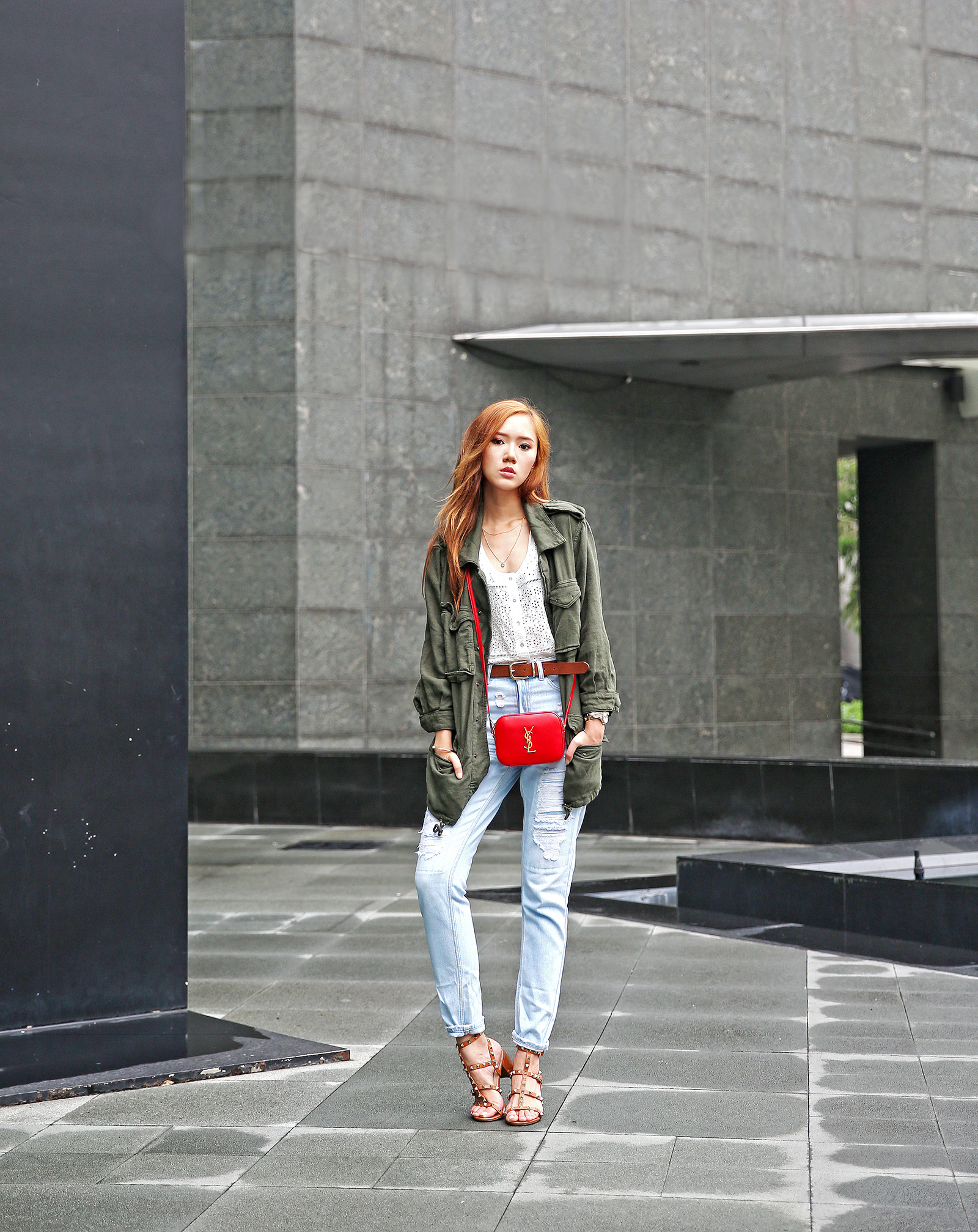 Tomboy Chic in Mango, YSL, Valentino | www.itscamilleco.com